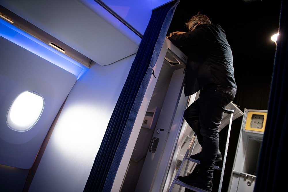 Installation of toilet and crewrest modules