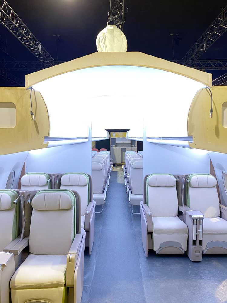 The business class version of the airplane