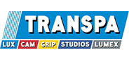 Logo du groupe Transpa : Transpalux, Transpacam, Transpagrip et Lumex