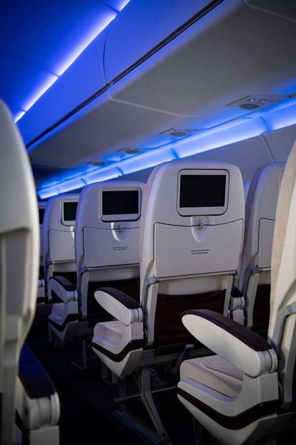 premium aircraft cabin decor accessory seat with screen